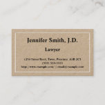 [ Thumbnail: Simple Lawyer Business Card ]