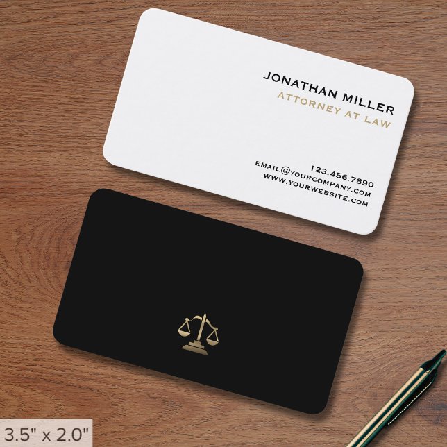 Simple Lawyer Business Card (Creator Uploaded)