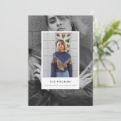 Simple Layered Photography Grad Announcement (Standing Front)