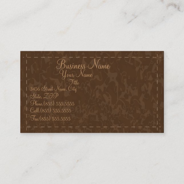 Simple Leather Business Card (Front)