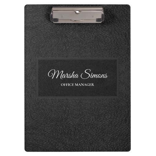 Simple Leather Clipboard