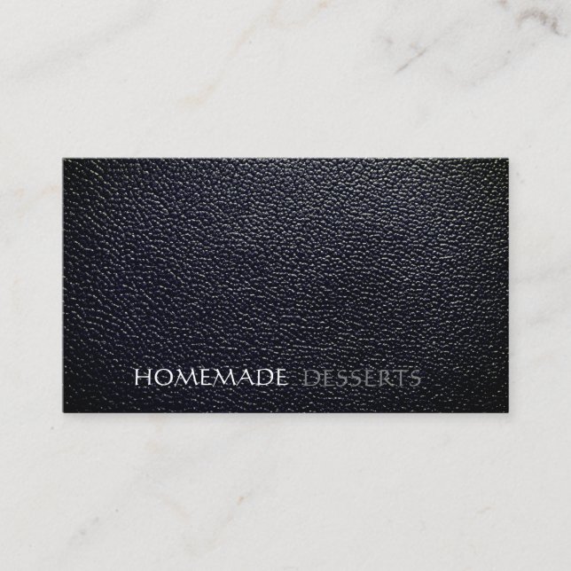 Simple leather minimalistic business card (Front)