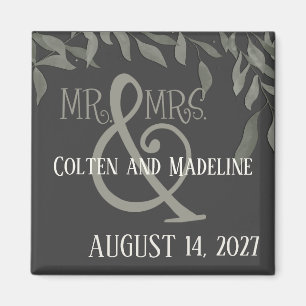 Simple Leaves Modern Simple Elegant Inspirivity Magnet