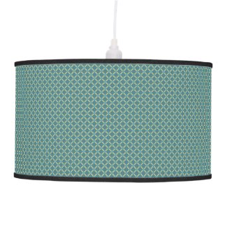 Simple leaves pattern in blue ceiling lamp