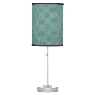 Simple leaves pattern in blue table lamp