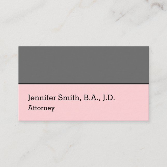 Simple Legal Professional Business Card (Front)