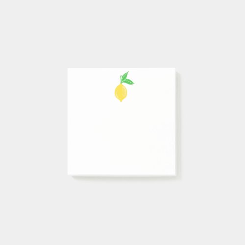 Simple Lemon Sticky Note Pad