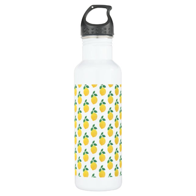 Simple Lemons Stainless Steel Water Bottle (Front)