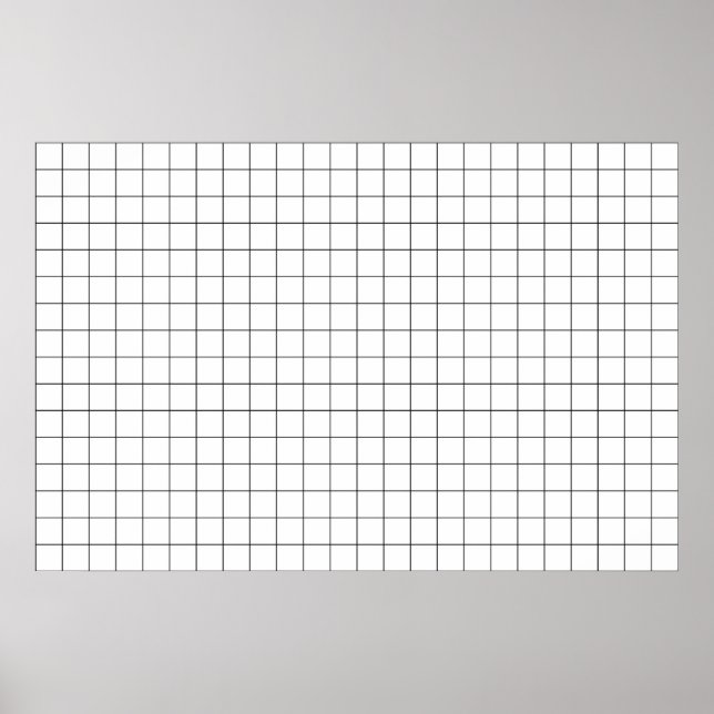 Simple Lens Distortion Grid Poster (Front)