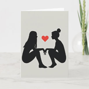 Simple Lesbian Love Card