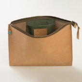 Simple "Let The Adventure Begin" with Monogram Travel Pouch (Interior Detail)