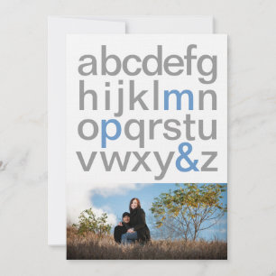 Simple Letters 5x7 Save the Date Announcements