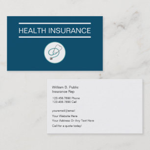 Simple Life Insurance Business Cards