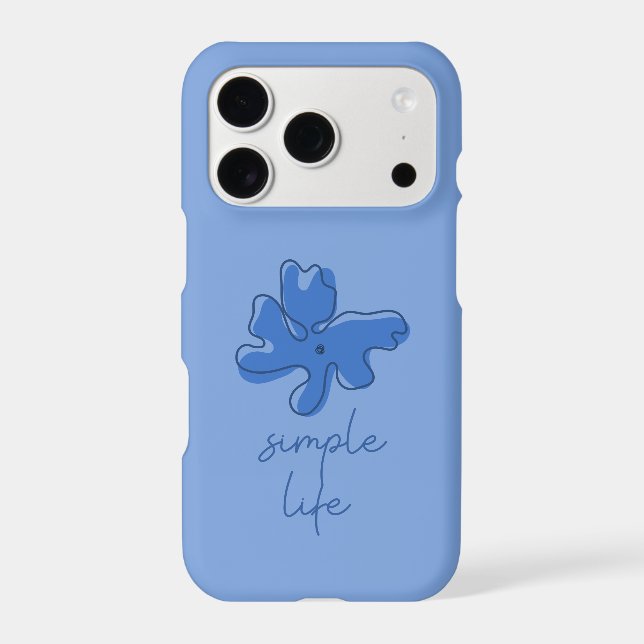 Simple Life Minimalism iPhone Case (Back)