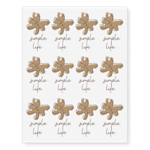 Simple Life Minimalism Temporary Tattoos