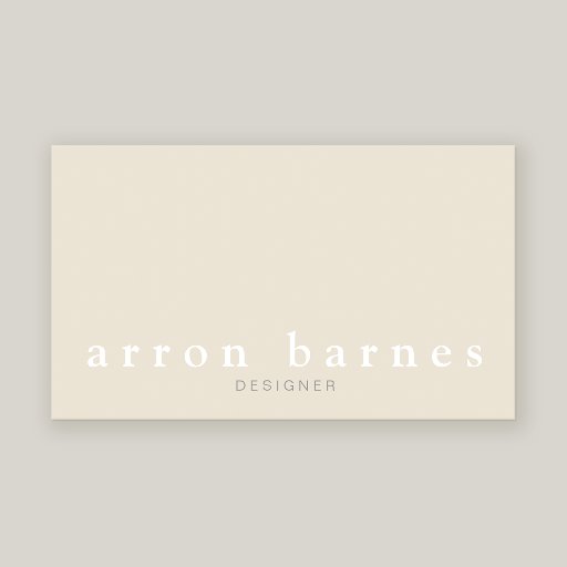 Customizable Simple Beige Modern Minimalist Business Cards
