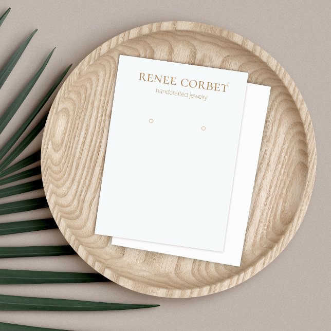 Simple Light Blue Earring Jewelry Display Card (Creator Uploaded)