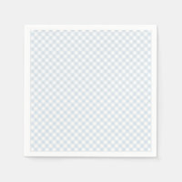 Simple light blue gingham baby shower