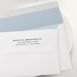Simple Light Blue Return Address Lined Envelope<br><div class="desc">Simple solid color light blue lined envelope with a return address on the back flap. A variety of colors available for any celebration,  event or holiday.</div>
