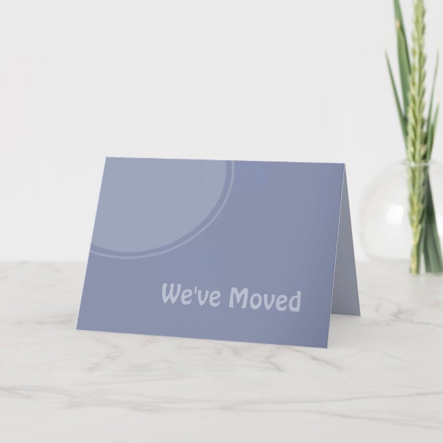 Simple light blue Weve Moved Announcement (Front)