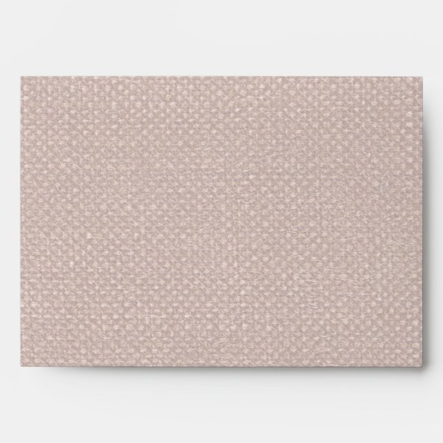 Simple light burlap bag look envelopes (Front)