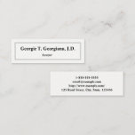 [ Thumbnail: Simple, Light, Clean & Professional Business Card ]