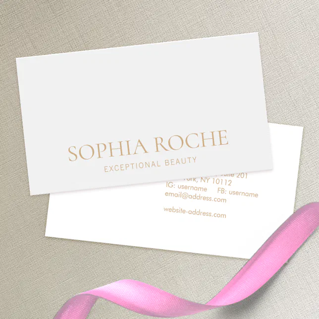 Simple Light Gray Professional Business Card | Zazzle