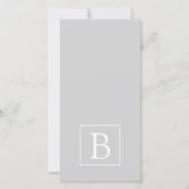 Simple Light Grey Monogram (Front)