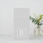 Simple Light Grey Monogram (Standing Front)