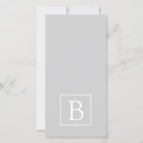 Simple Light Grey Monogram