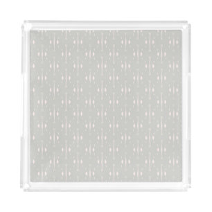 Simple light grey pattern on a grey background. acrylic tray