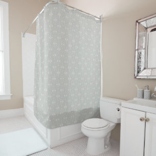 Simple light grey pattern on a grey background. shower curtain