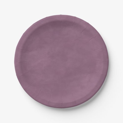 Simple Light Purple Color Editable Watercolor Paper Plates