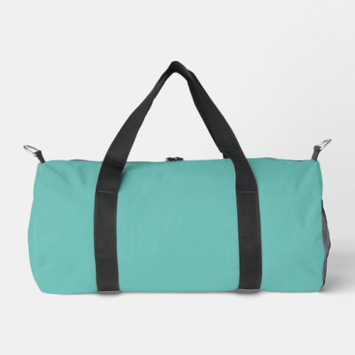 Simple Light Teal Small Duffel Bag Printed DBags 