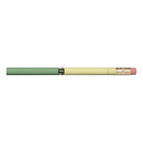 Simple Light Yellow and Asparagus Green Two Tone Pencil