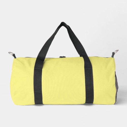 Simple Light Yellow Small Duffel Bag Printed DBag