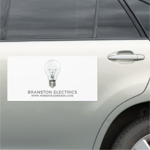 Simple Lightbulb, Electrician Car Magnet