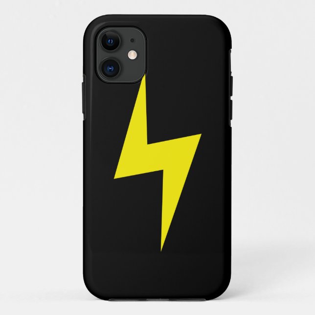 Simple Lightning Bolt Dark iPhone 5 Case (Back)