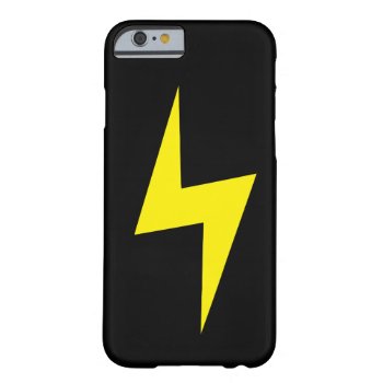 Simple Lightning Bolt Dark Iphone 6 Case by caseplus at Zazzle