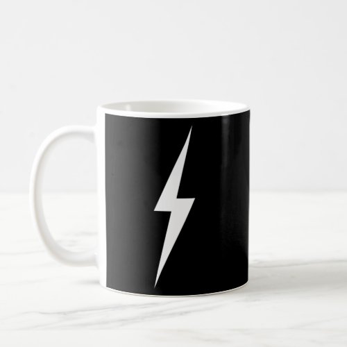 Simple Lightning Bolt In White Coffee Mug