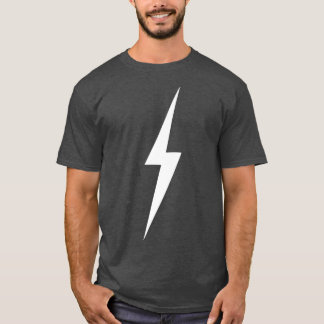 Simple Lightning Bolt in White T-Shirt