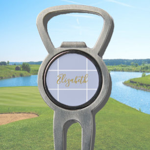 Simple lilac purple minimalist custom name ladies divot tool