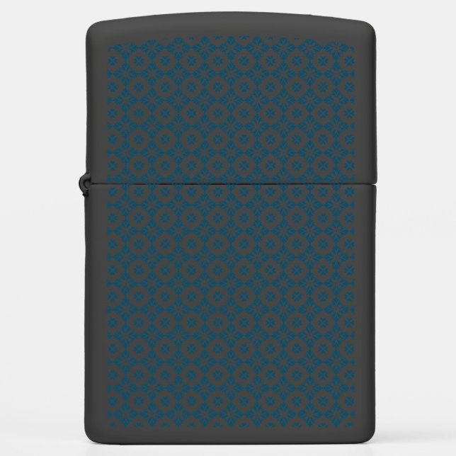 Simple lily pattern zippo lighter (Front)
