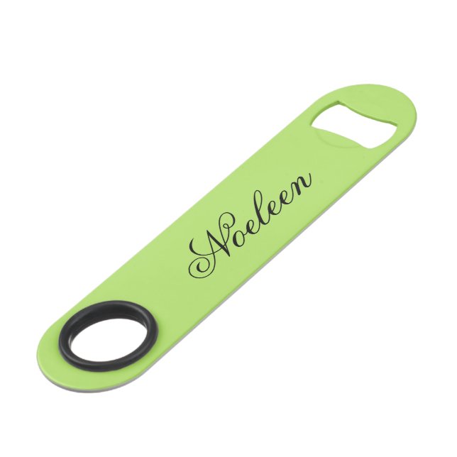 Simple lime color custom name bar key (Front Angled)