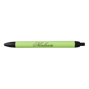 Simple lime color custom name pen