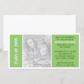 Simple Lime Green Graduation (Front/Back)