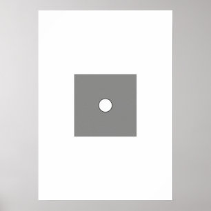 Simple Line Art Moon Phase Poster - Monochrome Bla