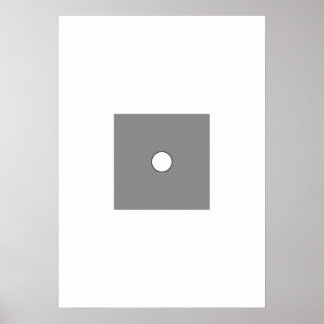 Simple Line Art Moon Phase Poster - Monochrome Bla