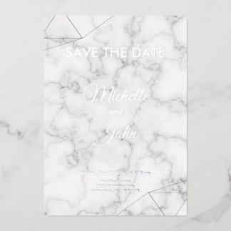 Simple Line Color Wedding Invitation Foil Invitation