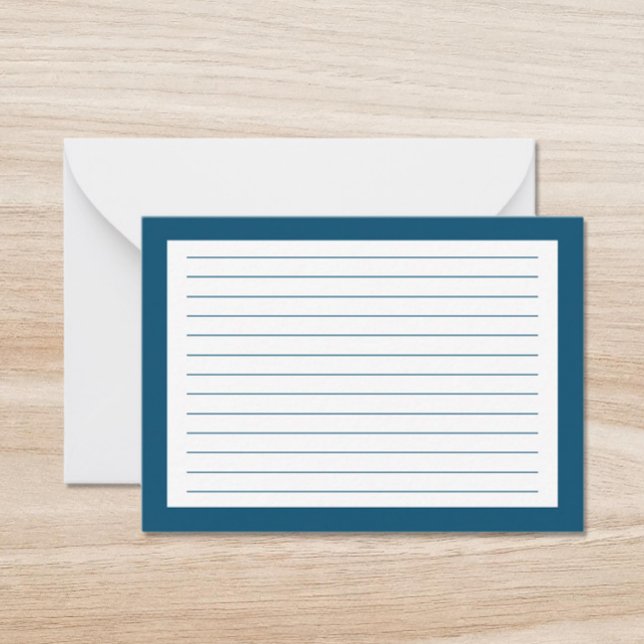 Simple Line Ruled Index Study Note Card (Creator Uploaded)